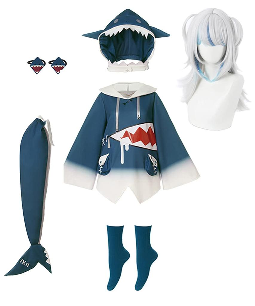 Hololive Cosplay Gawr Gura with wig [milky time] Same-chan (L)