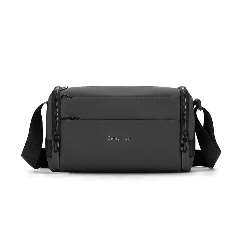 

Мужская сумка через плечо, сумка-ведро, большая сумка на одно плечо, водонепроницаемая сумка-труба, мужской рюкзак, повседневная 26X11X20CM серый