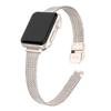 Slim Stainless Steel Mesh Watch Strap - Universal Thin Metal Band for Smartwatch