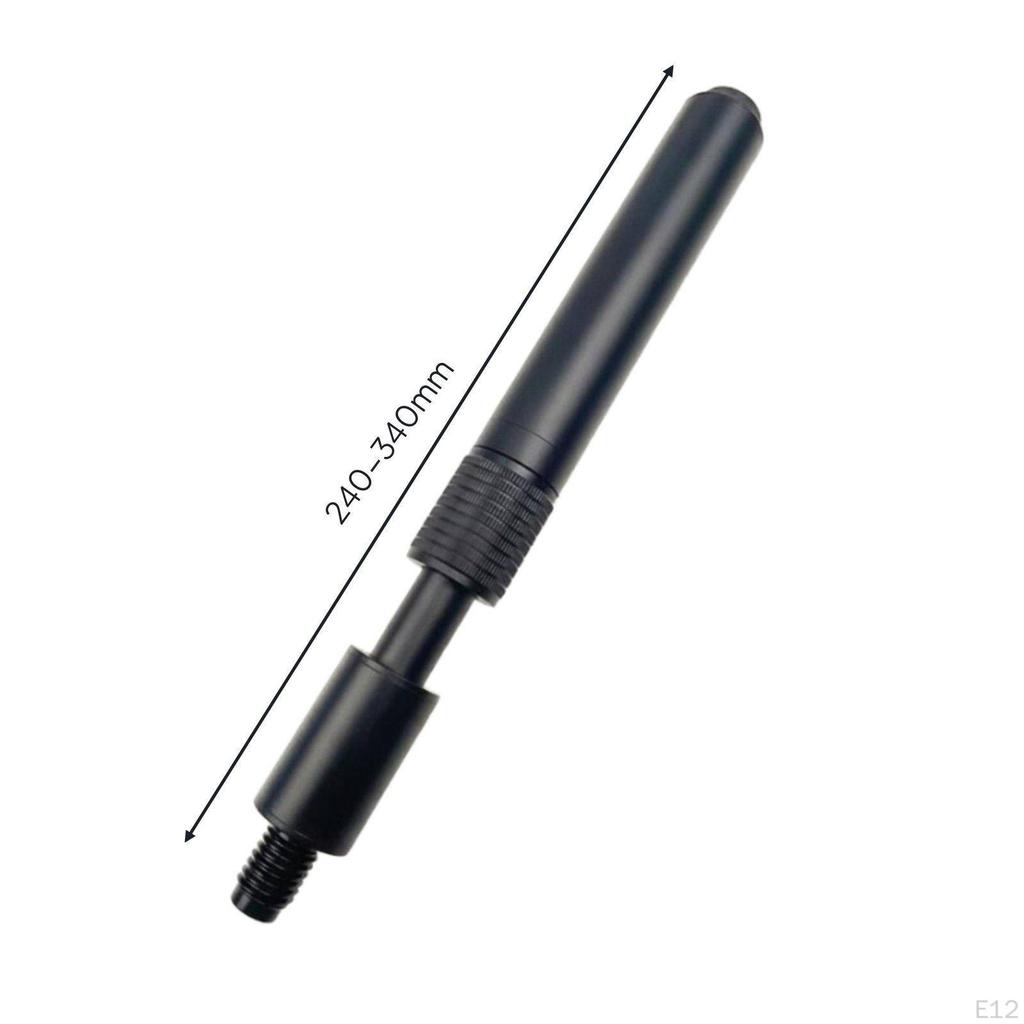 Aluminum Telescopic Handle Adjustable Extension Tube Lightweight Pole Black Standard