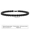 Stylish 5mm Tennis Chain Bracelets for Men, Waterproof Black Stainless Steel Link CZ Stone Wristband, Gifts for Him Jewelry