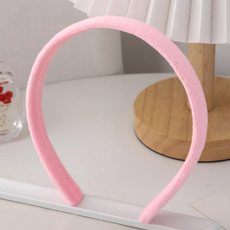 

Женская плюшевая повязка на голову с кроличьими ушками - Милый и игривый аксессуар для волос для умывания лица