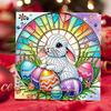 6Pcs Easter Egg DIY Diamond Painting Card Rhinestone Painting Card Kit Diamond Painting Greeting Card for Family Friends Gift