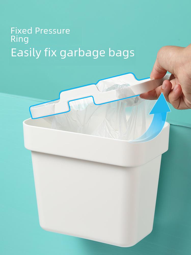 Cubo de Basura Colgante de Pared para Cocina y Baño con Tapa