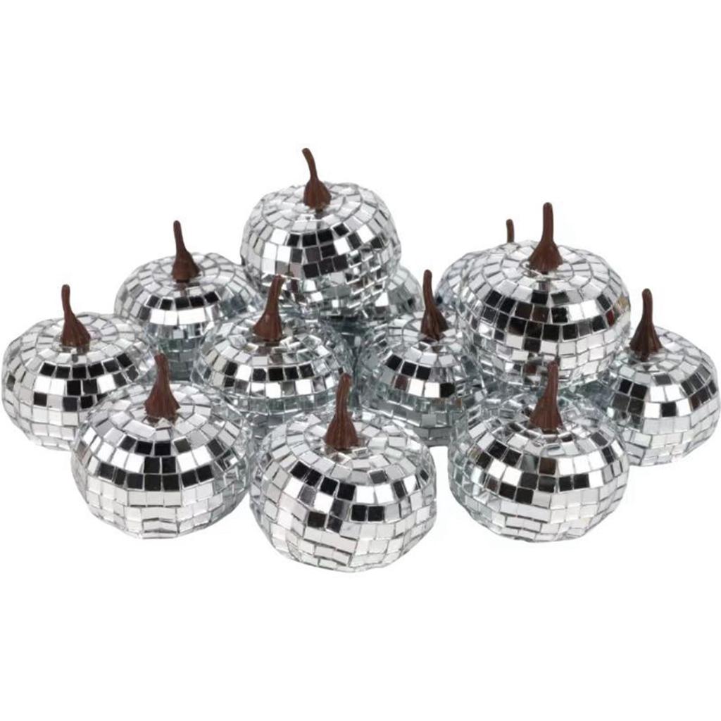 12-piece Set Of Pumpkins (for Decor), Glitter Foam Pumpkins (for Decoration), Artificial Pumpkins (for Thanksgiving Table Centrepieces And Pa
