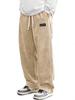 Men's Corduroy Casual Drawstring Wide-Leg Sports Pants