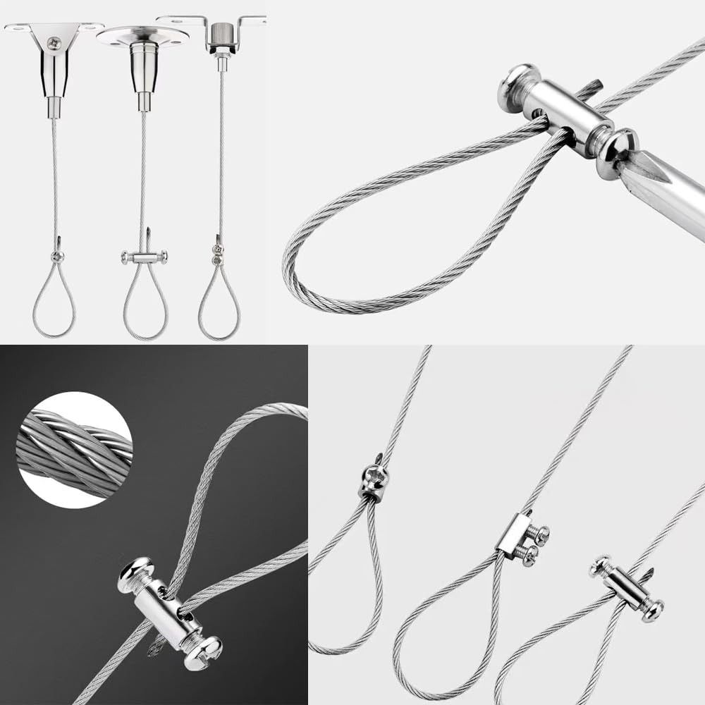 Adjustable Wire Rope Clamp Metal Stainless Steel Cable Clamp New Suspension Clips