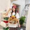 Capybara Cartoon Plush Doll Backpack - Cute, Soft, Small Travel Bag for Girls