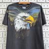 Vintage Weißkopfseeadler Grafik T-Shirt: 90er Jahre Tierwelt Kunst Druck T-Shirt