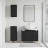 3 Piece Bathroom Cabinet System ALKMAAR Black