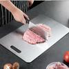 Stainless Steel Panel And Chopping Board Kitchen Household Thickened Double Sided Cutting Board Block Kneading Dough Board