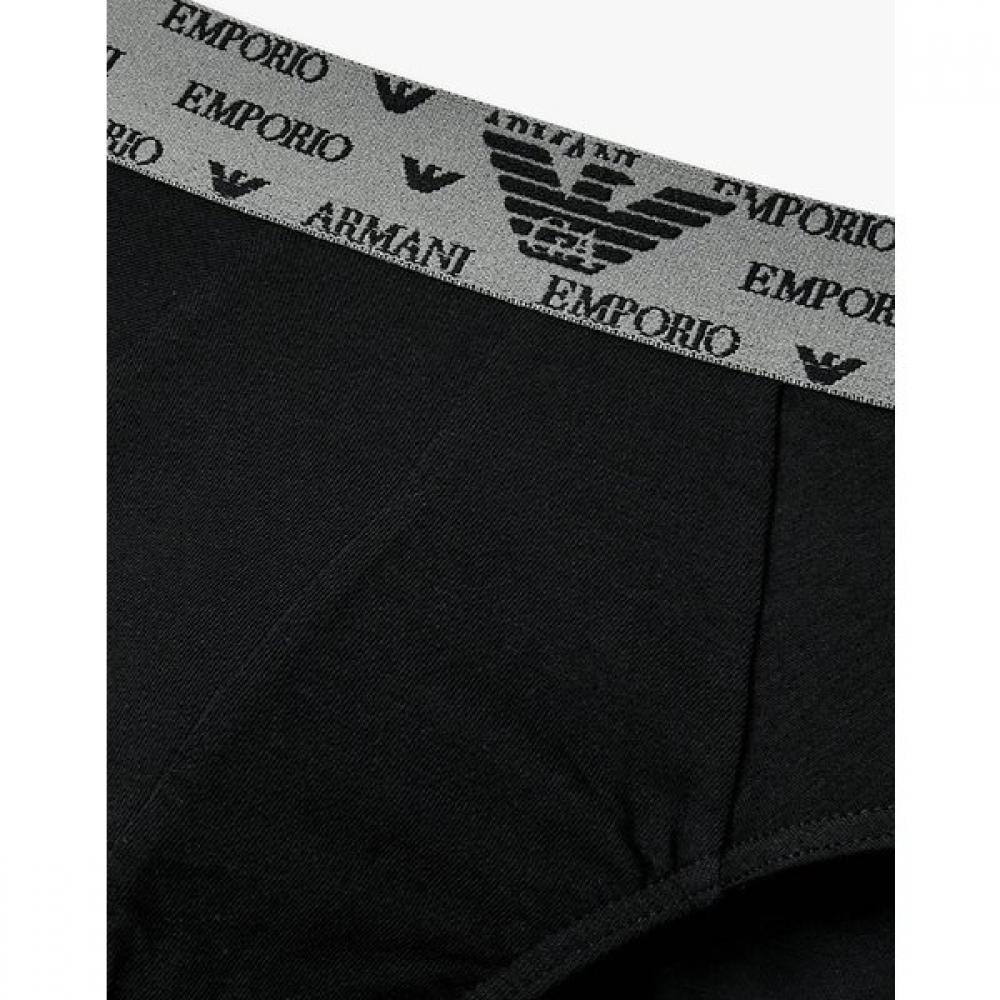 Emporio Armani Men S Patterned Texture Logo Brief  0816111033 