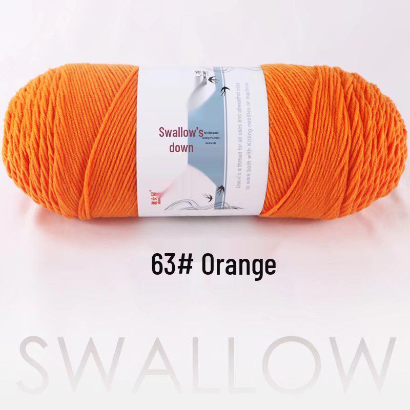 Large Skein 5-Ply Milk Cotton Yarn: Luxurious Plush for Doll Making & Seat Cushions, Available in 80 Colors
