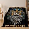 WikingerkriegerSymbol Valknut Nordisch Walhalla Flanelldecke Weiche Warme Überwurfdecke für Schlafzimmer Wohnzimmer Bett Reise Camping