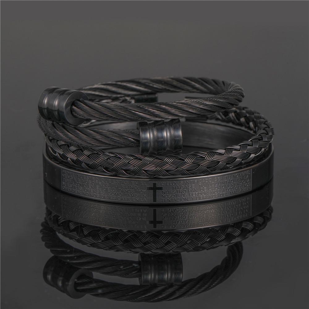 Punk-Retro-Armbänder aus Stahl mit geometrischen Formen für Herren mit mehrfarbigen Spiralen – ideal als Geschenk für Festivals