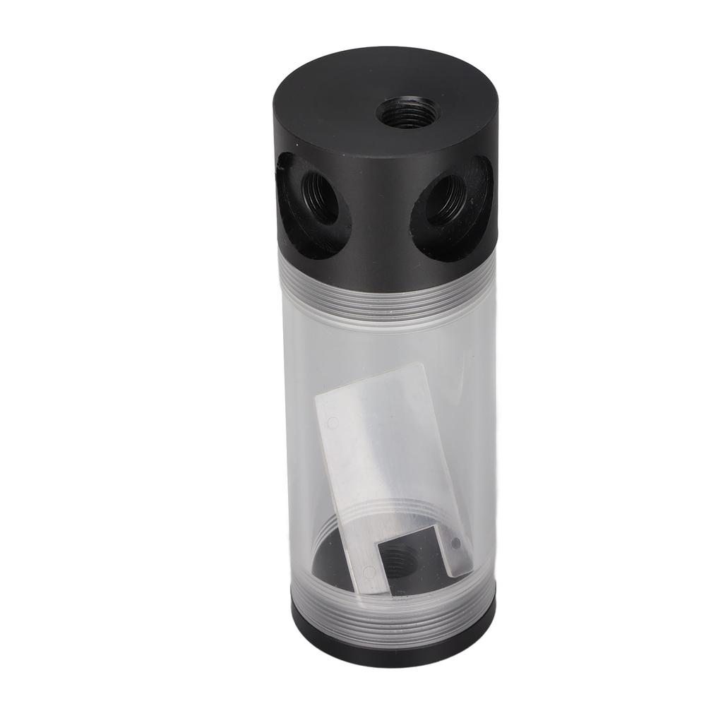 Water Cooling Reservoir 50mm 2.0in Diameter G1 4 Thread 4 Holes POM Material 14cm 5.5in CNC Processing PC Cooling Tank