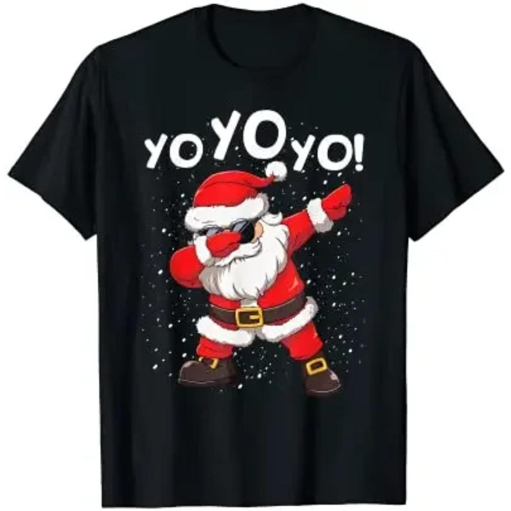 Dabbing Santa Claus Funny Xmas Dab Dance Boys Men Christmas T-Shirt