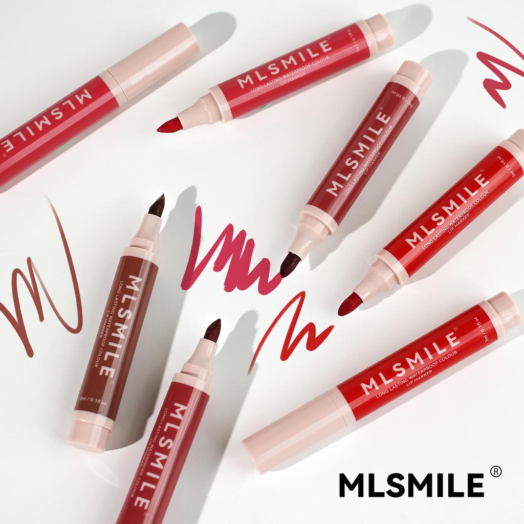 MLSMILE non-stick cup lipstick matte natural easy to color lip glaze waterproof marker lip liner