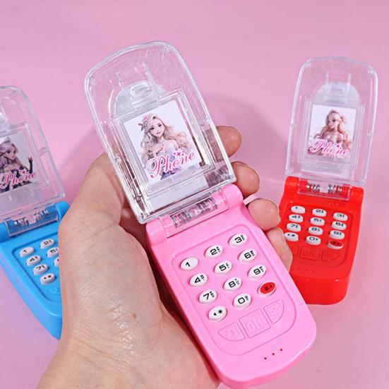 Kids Mobile Boys Phone Toy with Simulated Girls Princess Flip Phone