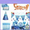 Stitch Motto Partyzubehör Set Blau Lilo Und Stitch Geburtstagsdekorationen