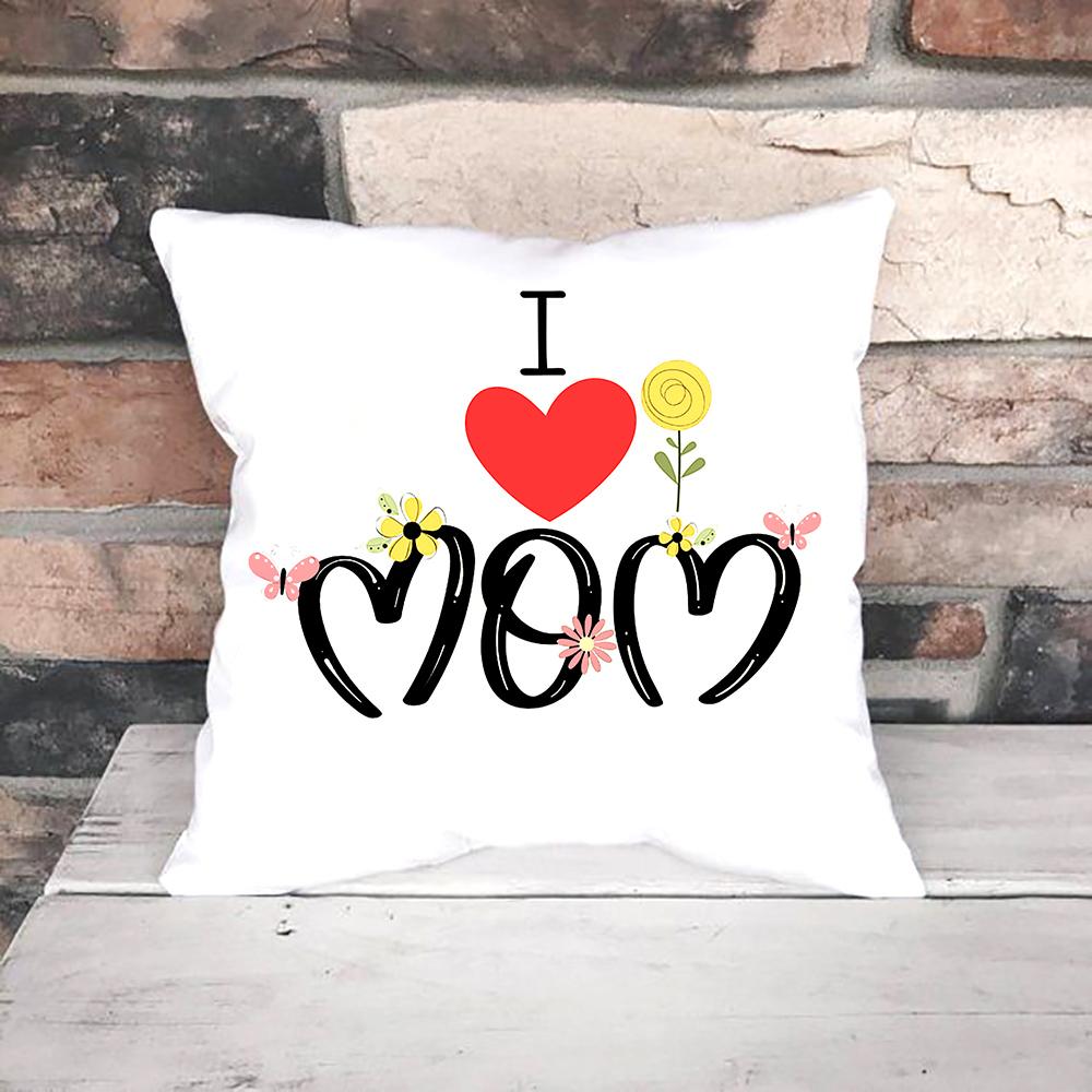 Cushion Cover Pillowcase Home Sofa Bed Decorative Polyester Print Pillow Cover
