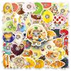 10/30/50pcs Cartoon Funny Food Cat Meme Stickers Cute Graffiti Sticker for Kids Toy DIY Fridge Notebook Phone Waterproof Decals