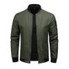 Spring and Autumn Casual Jacket Men's Casual Solid Color Jacket Lightweight Breathable Large Size Baseball Uniform Jacket