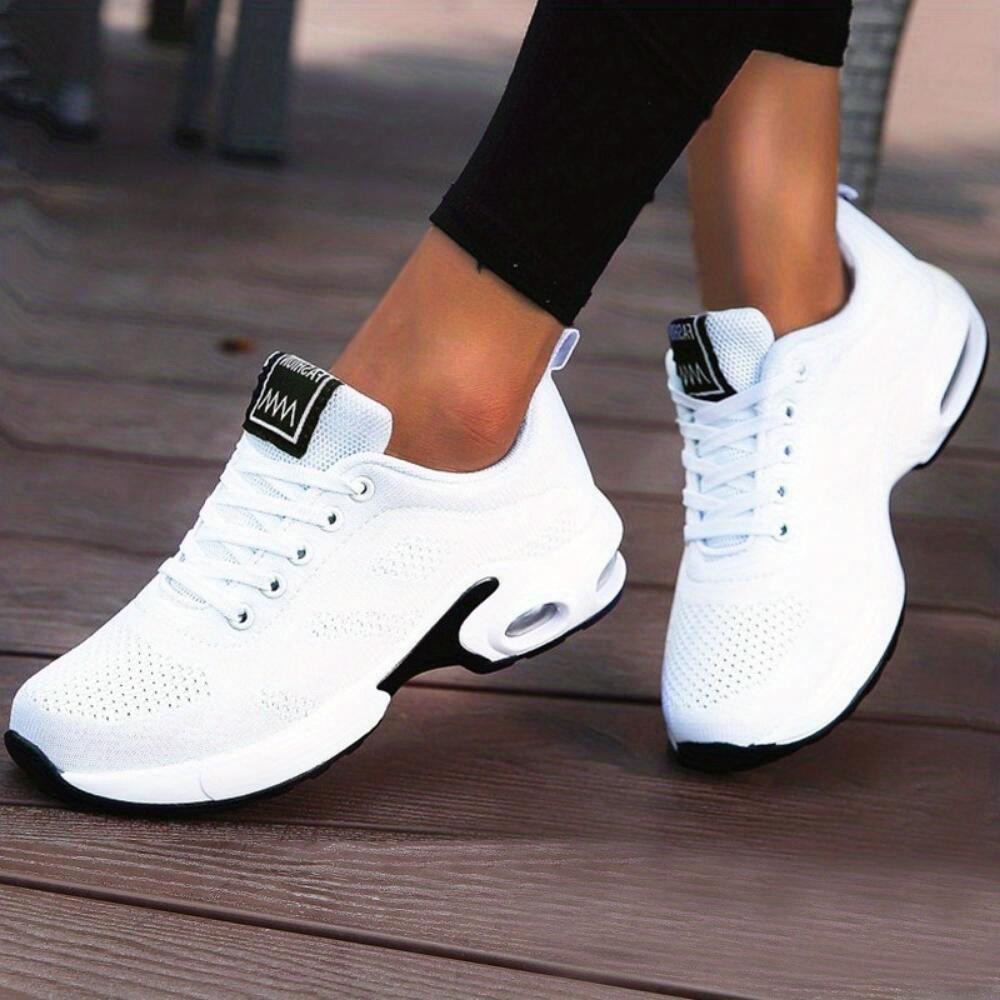 Lightweight Mesh Lace-up Sports Shoes, Fashion Cushion Running Sports Shoes, Women's Shoes