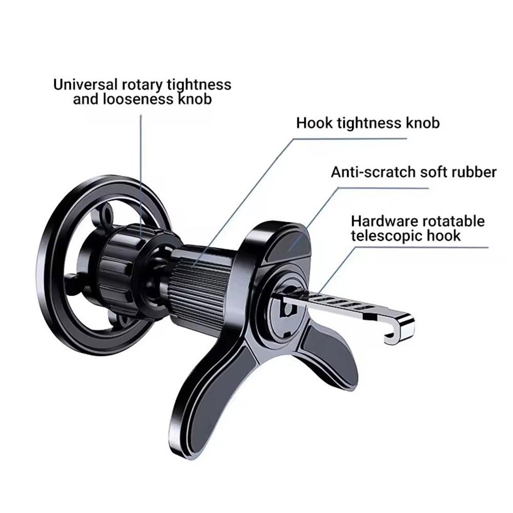 Magnetic Car Phone Holder Stand For Magsafe Car Mount Support GPS Mobile Bracket For iPhone 15 14 13 12 Samsung Xiaomi HuaWei