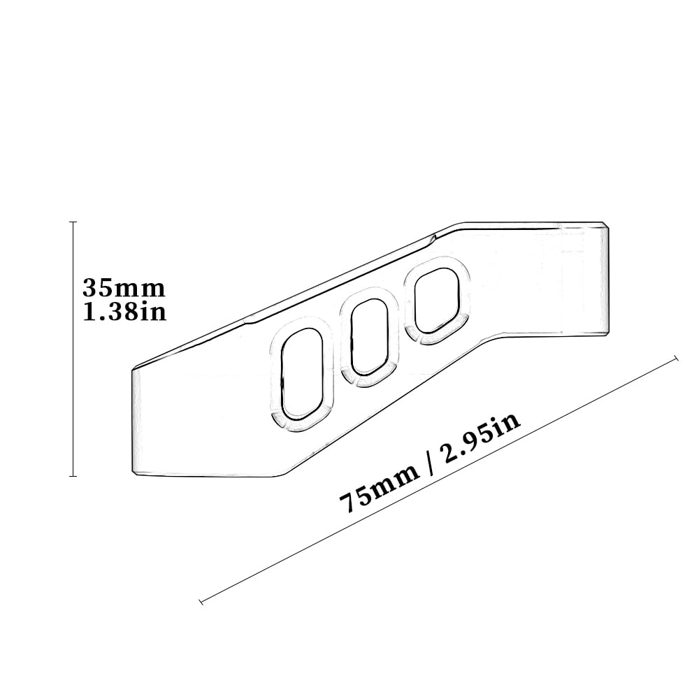MotHeartCNC Motorcycle Mirror Stays for Trident 660 2020-2026 Mirror Mount Bracket Rear View Mirrorrisers