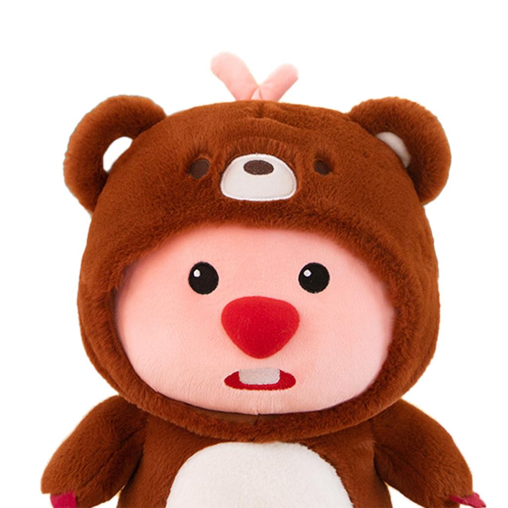 11.8in Beaver Plush Toy Comfortable Soft Cute Cartoon Beaver Plush Toy for Boys Girls Beaver Bear