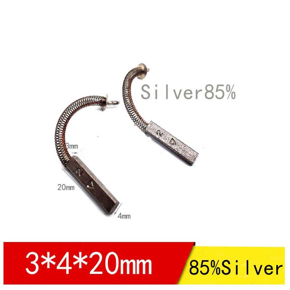 Silver Graphite Carbon Brush for CT Machine (3x4x20, 6x6x20, 8x10x30mm)