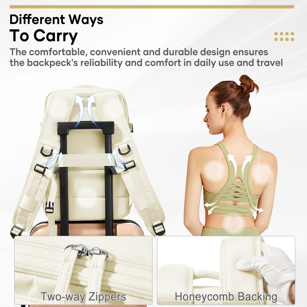 Backpack Ryanair 40x20x25, Vacuum Compression Backpack, Hiking Vacuum Travel Backpack for Men Women, Multi-Functional Laptop Bag