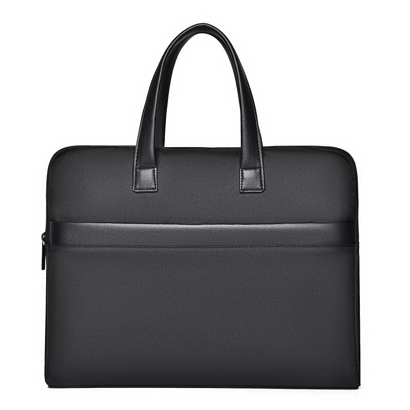 

TS JYL laptop bag,New Simple Men s Handheld Briefcase Large Waterproof File Bag Gift Custom Data Bag OneSize чёрный