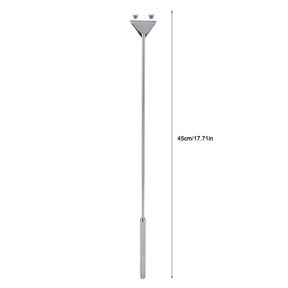 Škrabka z nerezové oceli odolná proti rzi Nástroj na čištění akvária s rybami a rostlinami(45cm, Široký)