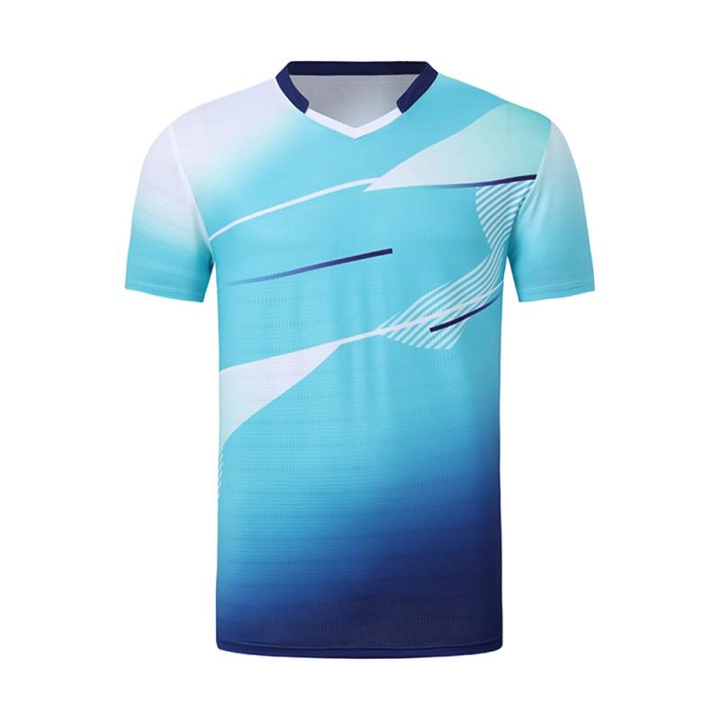 Unisex Badminton Shirt Short Sleeve Quick Dry Breathable Sport T-Shirt Men Women Kids Athletic Wear