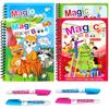 Glun 4 Pack Water Coloring Books For Kids, Water Painting Drawing Book For Toddlers 2-10 Years