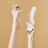 Kristalltransparente Sandalen Damen Dicke Ferse Neu Sommer Fee Französische High Heel Sandalen Temperament Coole Slipper Draußen