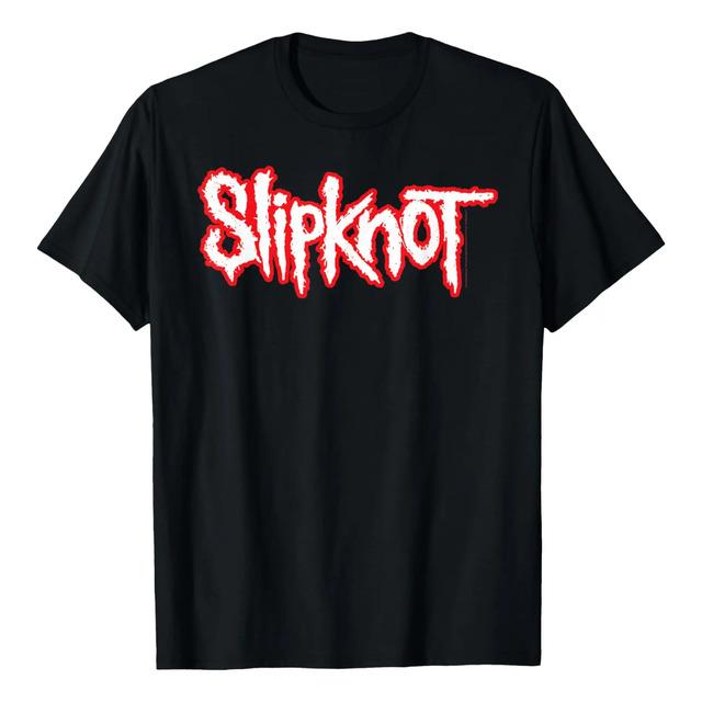 Camiseta De Manga Corta Con Logo Basico De Slipknot - Camise S
