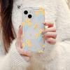 Small Yellow Flower Is Suitable for iPhone17promax Mobile Phone Case Apple 14 Large Hole 16/13 New 15 Anti-drop.