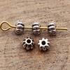 Small Hole Vintage Alloy Gear Spacer Beads Metal Loose Beads DIY Bracelet Necklace Jewelry Making Findings Accessories