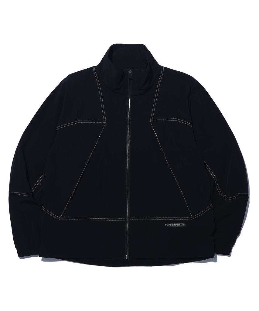 Bunkerbuster Stitch Contrast High-Neck Windbreaker Mq2Ju203_Black