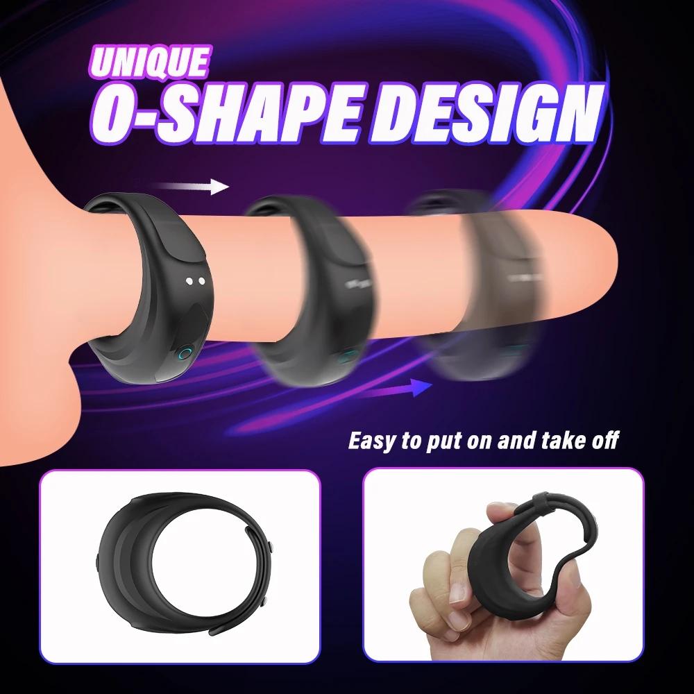 Vibrator Cock Ring Sextoys für Ejakulation Penisring Sex Werkzeug für Männer Vibrierender Penisring Dick Cover Erwachsene Sexspielzeug Paar Spiel