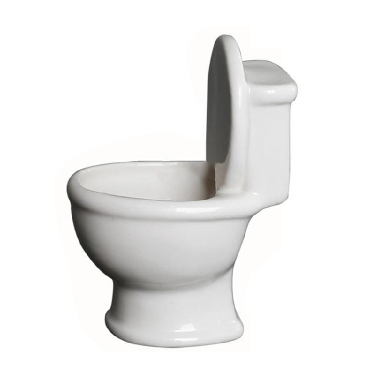 Ceramic Candle Holder Cute Toilet Shape Candle Stand Candlesticks Christmas Gift