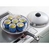 Yoshikawa Steamer for Frying Pans, Fits 28-30cm Frying Pans, Steaming Plate, Made in Japan, Stainless Steel, Easy Steaming on Frying Pan, Steaming Pla