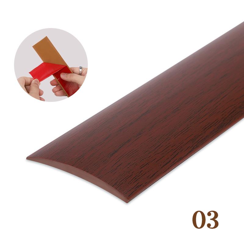 2 Pcs PVC Self-adhesive Floor Edge Protection Floor Transition Strips Threshold Strips Decorative Strips Carpet Floor Seam