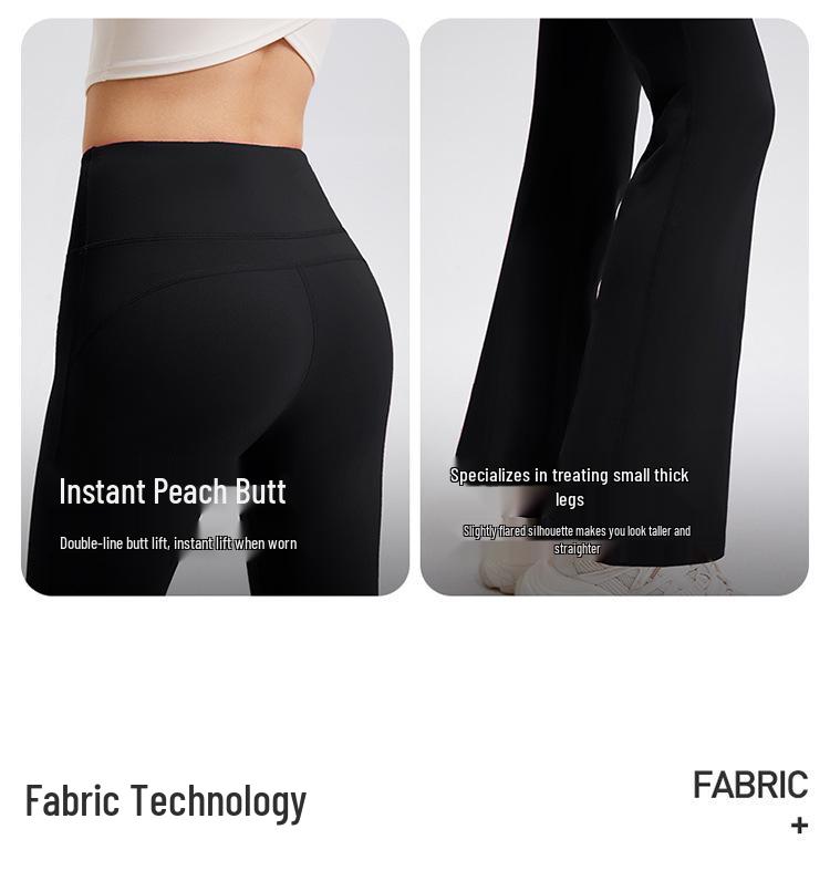 High Waist Fleece-Lined Wide Leg Yoga Pants - Tummy Control, Slimming, Warm for Autumn/Winter