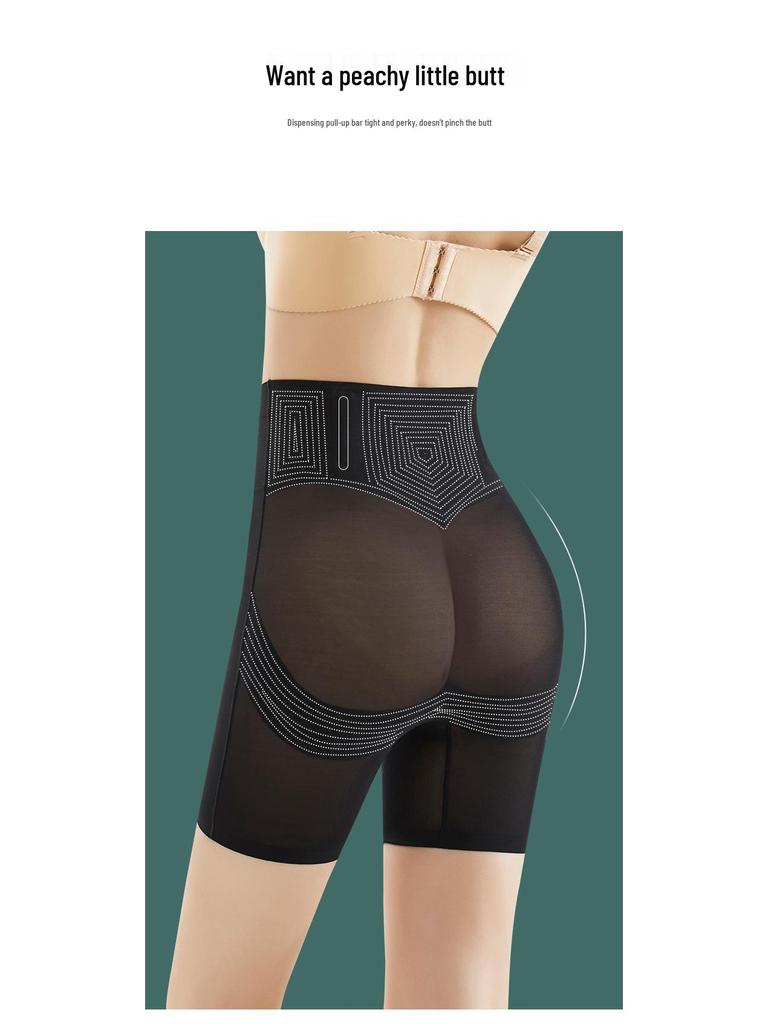 Summer High-Waisted Tummy Control Panties: Breathable, Strong Waist Cincher with Hip Lift for Women.