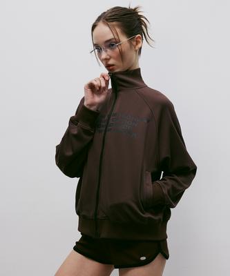 Kitty Pottery Fearless Track Jersey Jacket (Rust Brown)