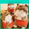 Plush Monk Capybara Toy Dolls Room Decoration Ornaments Children Christmas Gift